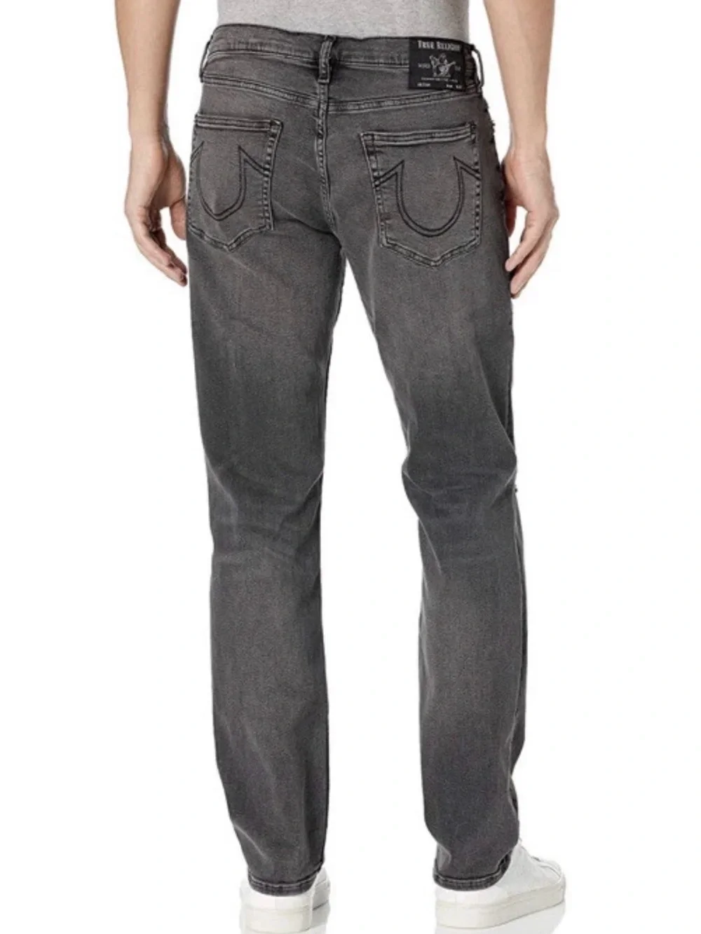True Religion Geno Relaxed Slim Distressed Jeans Black - Size 32